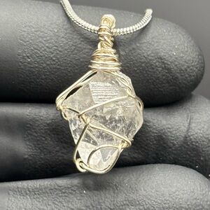 Handcrafted Wire-Wrapped Crystal Pendant